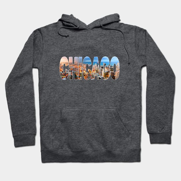 CHICAGO - Illinois USA Evening Storm Hoodie by TouristMerch